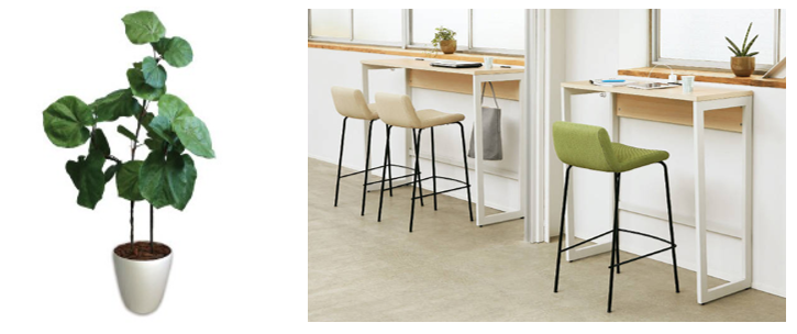 コイン電池・ボタン電池が並んでいる画像と共用棚に収納されている状態の画像