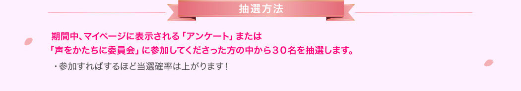 抽選方法