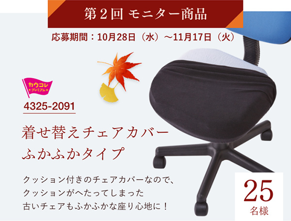 第2回モニター商品　応募期間：10月28日（水）～11月17日（火）